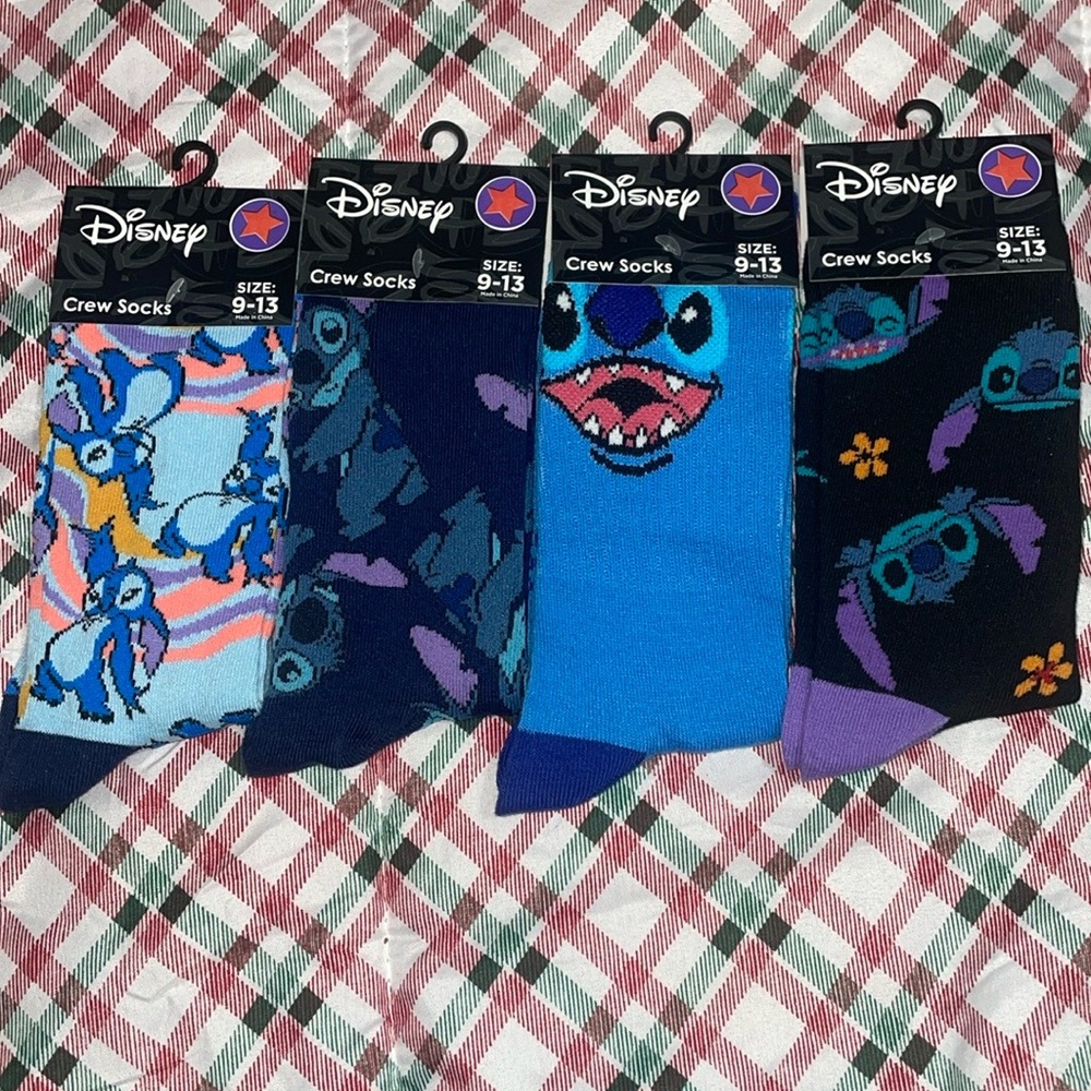 4 Pairs Lilo & Stitch Socks